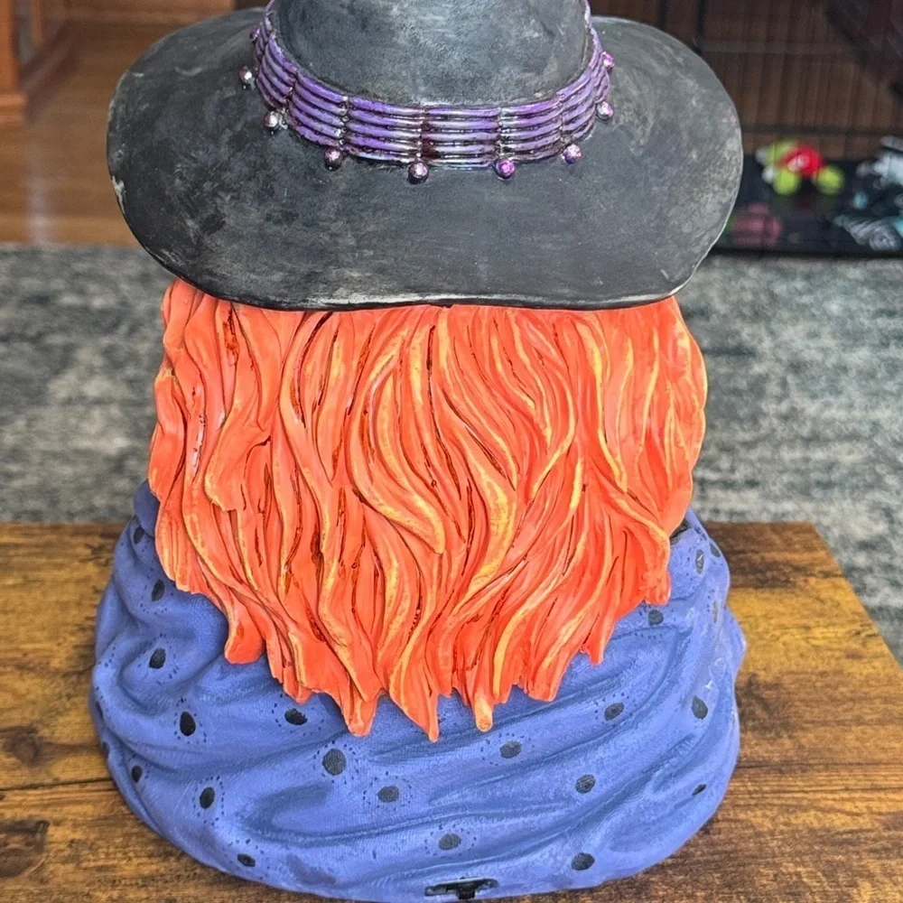 Hagatga the Halllween  Witch Figurine with Crystal Ball